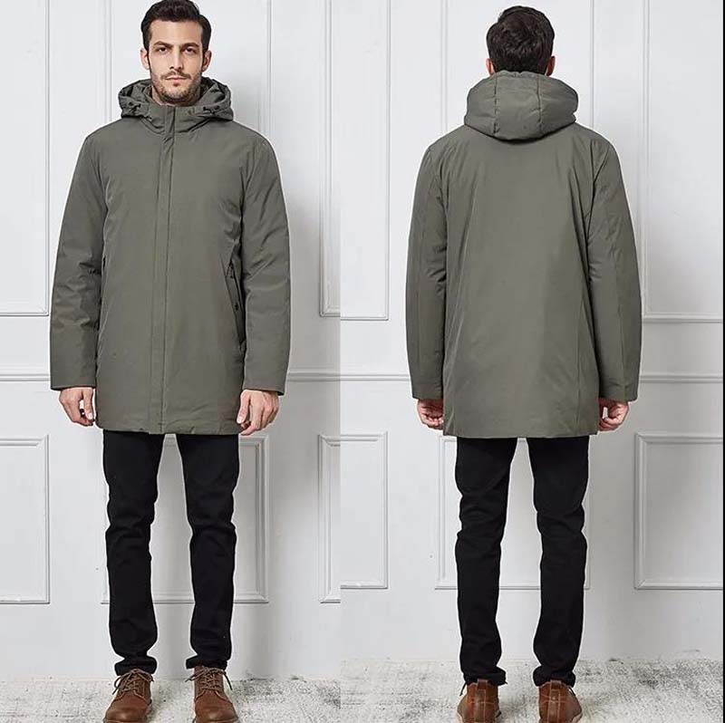 Men's Thickened Plus Size Autumn and Winter Cotton-padded Jacket Mid-length Jackets Quilted Jacket Down Cotton-padded Jacket Cold-proof Clothing