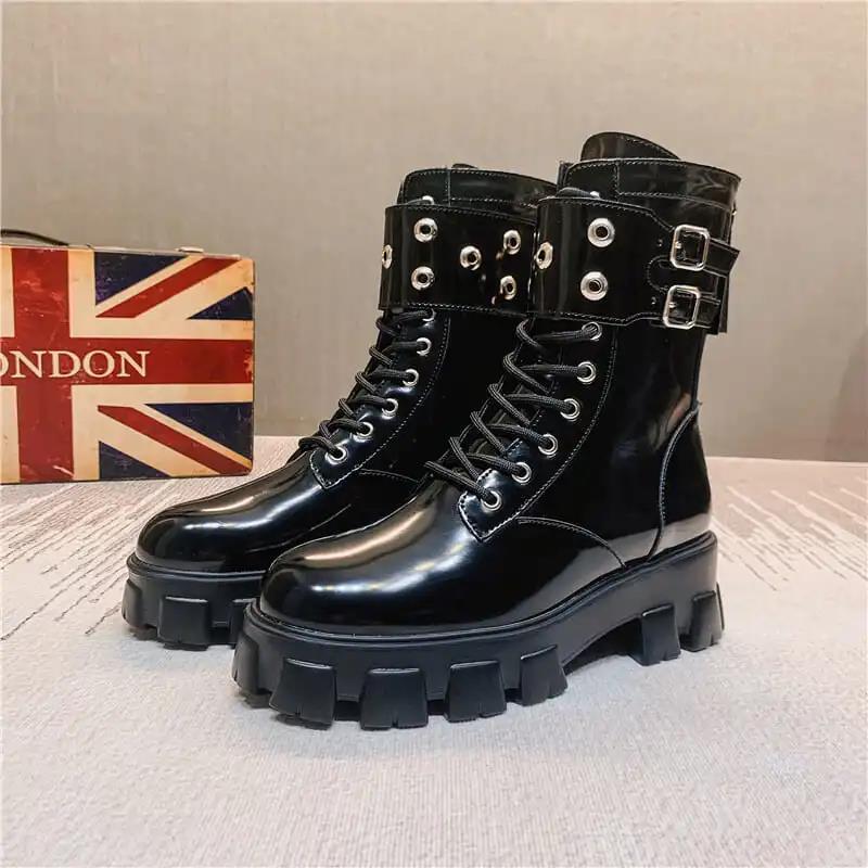 Women's Martin Boots Increased Tide Brand British Style Short Boots All-match Trendy Platform Boots