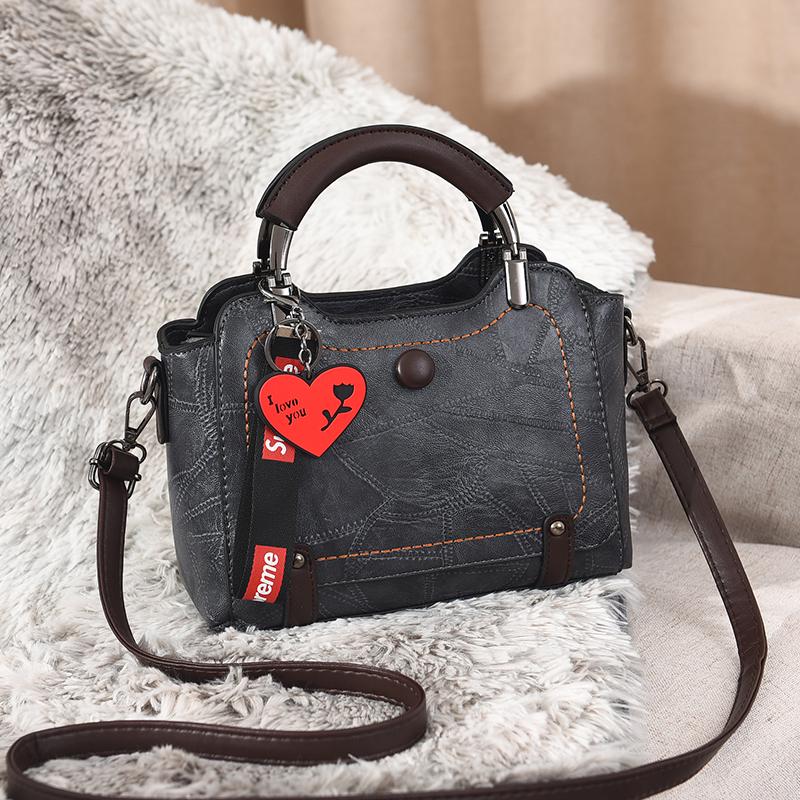Women Genuine Leather Zipped Bag Multifunction Crossbody Hand Bag Anti-Theft One-shoulder Backpack