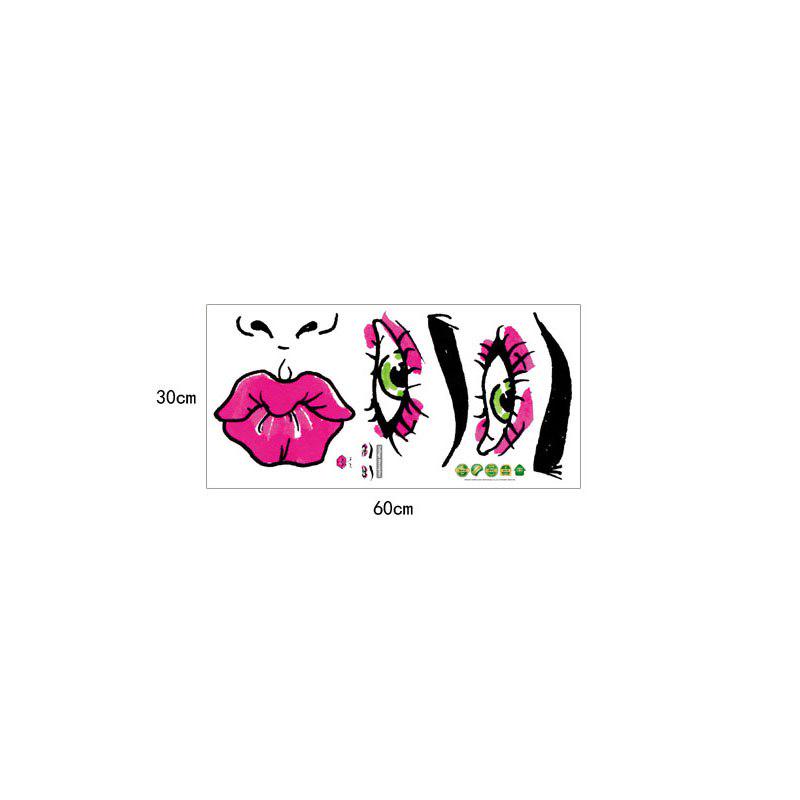 [sticker ]Fashion Red Lip Woman Wall Stickers Home Decor Living Room Bedroom Door Wall Art Decals P