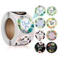 500 Sheets/roll Round Sealing Sticker Thank You Sticker Watercolor Cute Crafts Gift Decoration Sticker