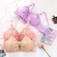 High-quality Small-chested Gather Bra Women's Underwear Thin Section No Steel Ring Bra Embroidery Breast Adjustment Breathable Beauty Back Bra