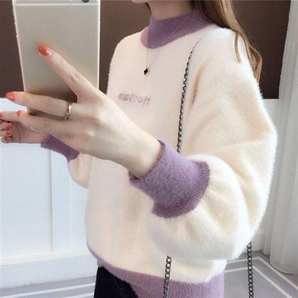 Autumn and Winter Thick Sweater European and American Style Jacket Loose Casual Young Women's Top