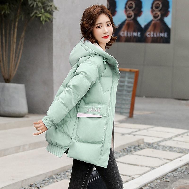 Winter Korean Style Down Jacket Women Short Hooded Loose White Duck Down Fashion Jacket Trend
