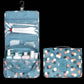 Foldable makeup bags Cosmetic bag Zippered case portable Hanging Toiletry Organizer for Women Girls