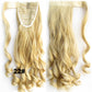 24" Long Wavy Wrap Around Clip In Ponytail Hair Extension Synthetic Natural Wave Pony Tail Fake Hair