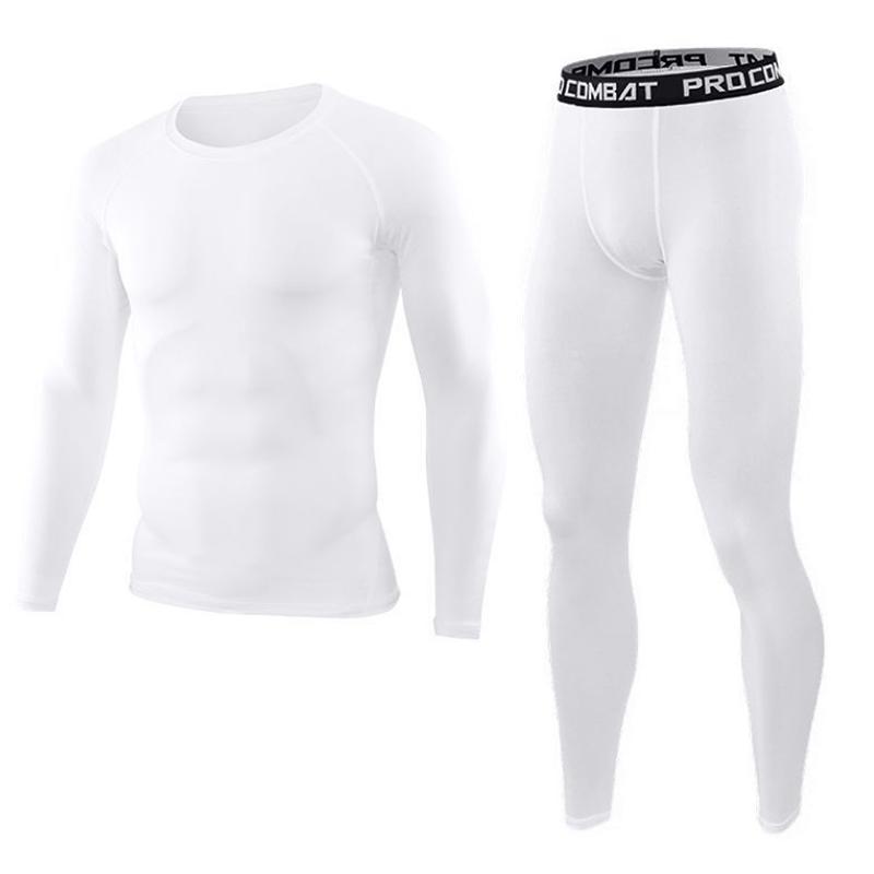 Fitness Suit Men's High Elastic Basketball Sports Running Training Clothes Tights Quick-drying Clothes Leggings Gym