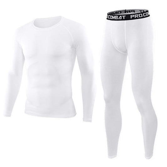 Fitness Suit Men's High Elastic Basketball Sports Running Training Clothes Tights Quick-drying Clothes Leggings Gym