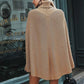 Sweater Women Turtleneck Cape-style Cloak Pullover Knitwear Korean Pure Color Loose Top Trendy Sweater Autumn and Winter Jumper