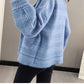 Spring and Autumn Style Mink Fleece Knit Cardigan Loose Short Top Women's Coat