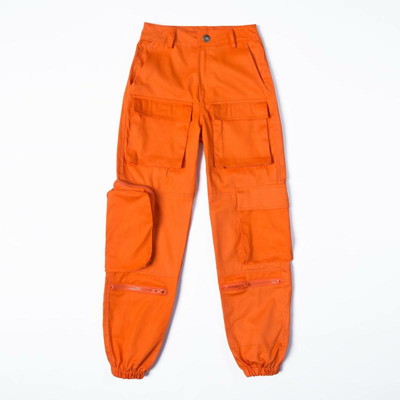 Baggy Womens Cargo Pants, Goth Trousers, Combat Pants, Gothic Clothing, Hip Hop High Waist Pocket Hip Hop Pants
