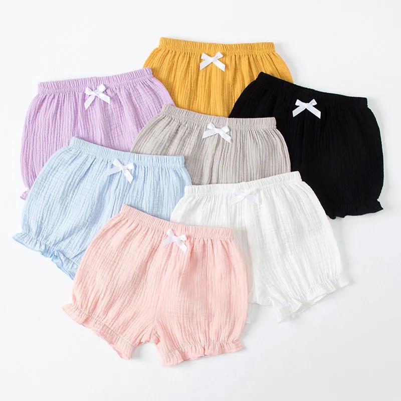 Baby Girl Summer Lantern Shorts Baby Outer Wear Cotton Pants Middle and Small Children Children's Thin Section