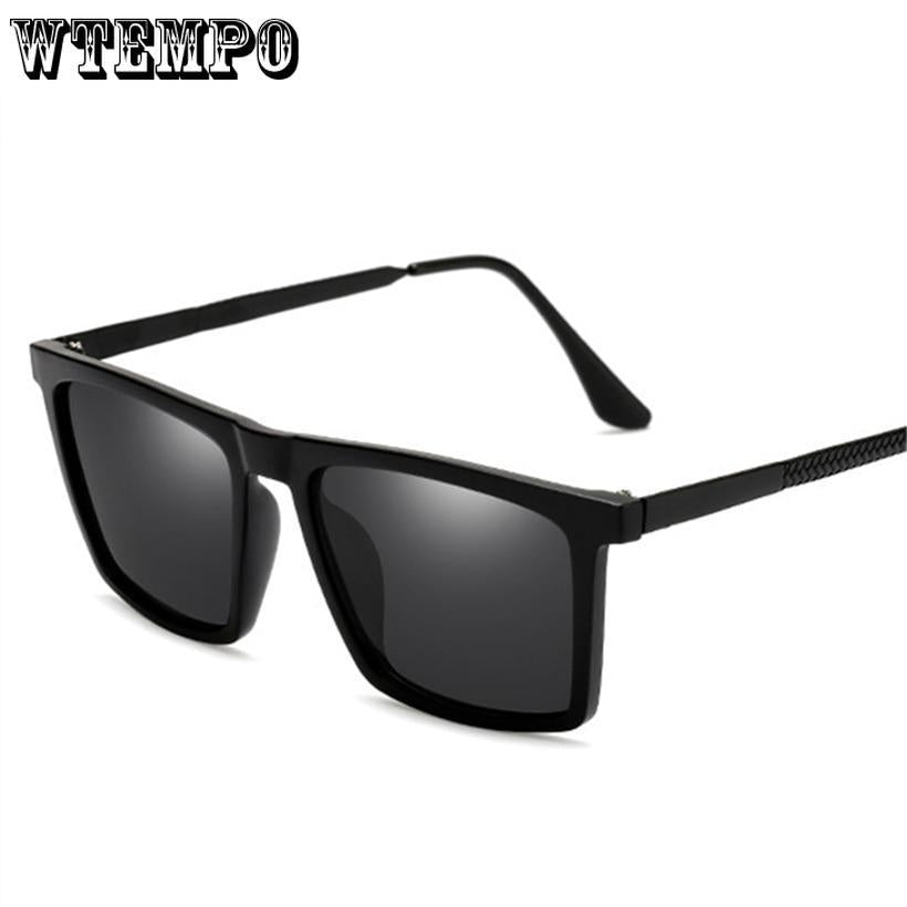 Rectangle Sunglasses Polarized Men Retro Driving Mirror Sun Glasses Brand Designer Fashion Sunglass