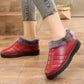 Winter Women's Cotton Shoes with Velvet To Keep Warm Anti-slip and Waterproof Leather Leather Cotton Shoes