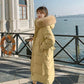 Down Jacket Women's Mid-length White Duck Down Student Korean Style Slim Coat Female Ins Winter