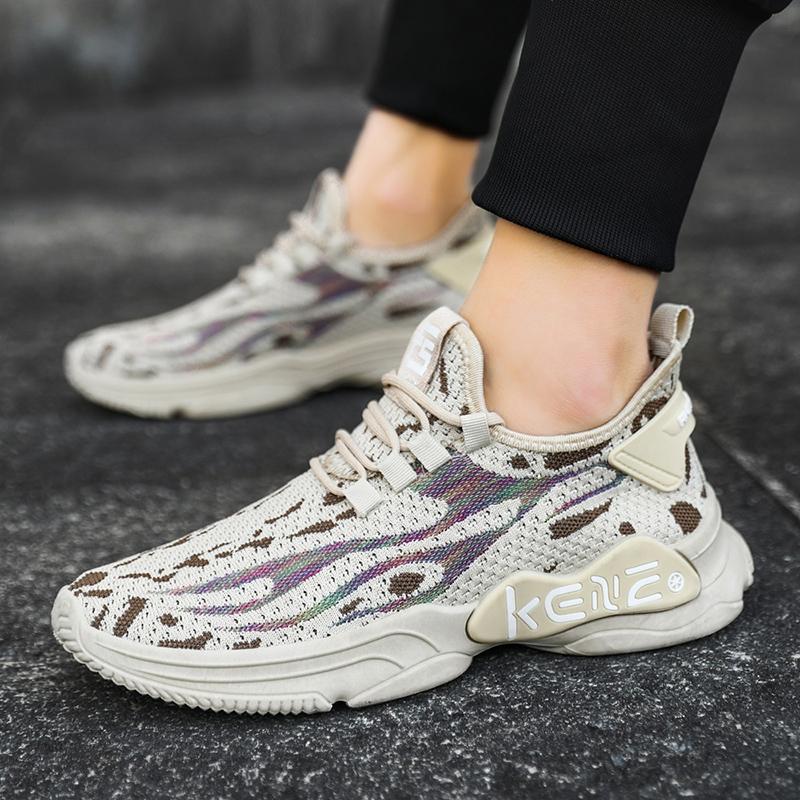 Spring Men's Sports Casual Shoes Breathable and Comfortable Men's Shoes Trendy Fashion Running Shoes