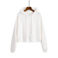 Loose Oversize Hoodies Woman Sweatshirt  Female Hoodies Short Sweat-shirts