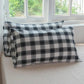 48*74cm Cotton Pillow Case Skin-friendly Washed Cotton Pillow Case Fashion Check Double Pillow Case