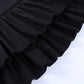 Black Pleated Ruffle Mini Skirt - Gothic High Waist Short Layered Skirt - Goth Clothing - Alt Clothing