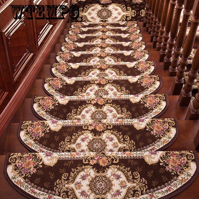 1pcs  Stair Treads Anti-Slip Stair Carpet Step Floor Staircase Rug Mat Self-adhesive  Rugs