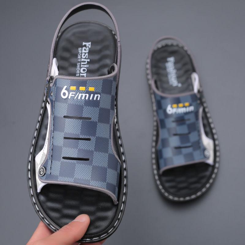 Sandals Men's Summer 2020 Non-slip Beach Shoes Men's Casual Dual-use Wear Sandals and Slippers Korean Summer Tide