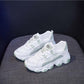 Spring Women's Shoes Sports Shoes Breathable Comfortable Non-slip Lightweight Korean Version  The White Shoes Female Students' Running Shoes