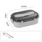 304 Stainless Steel Insulated Lunch Box Microwave Student Bento Box Leak-proof Single Compartment Lunch Box for Office Workers