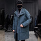 Winter Hooded Down Jacket Men's Mid-length Plus Velvet Thick Warm Clothing Trend Wild Student Youth Handsome Jacket