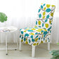 Chair Cover Cover Universal Dining Table and Chair Cover Backrest Elastic Universal Stool Cover Fabric Printing Home Dining Seat Cover