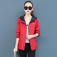Women's Blouse Plus Size Jacket Jacket Women's Short Loose Spring and Autumn Casual Hooded