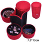Travel Antique Simple Portable Female Jewelry Box Earrings Ring Small Box Hand Jewelry Box Storage Box