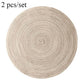 2pcs/set Non Slip Cotton Round Heat Insulation Table Mug Mat Pad Placemat Coasters Home Decor