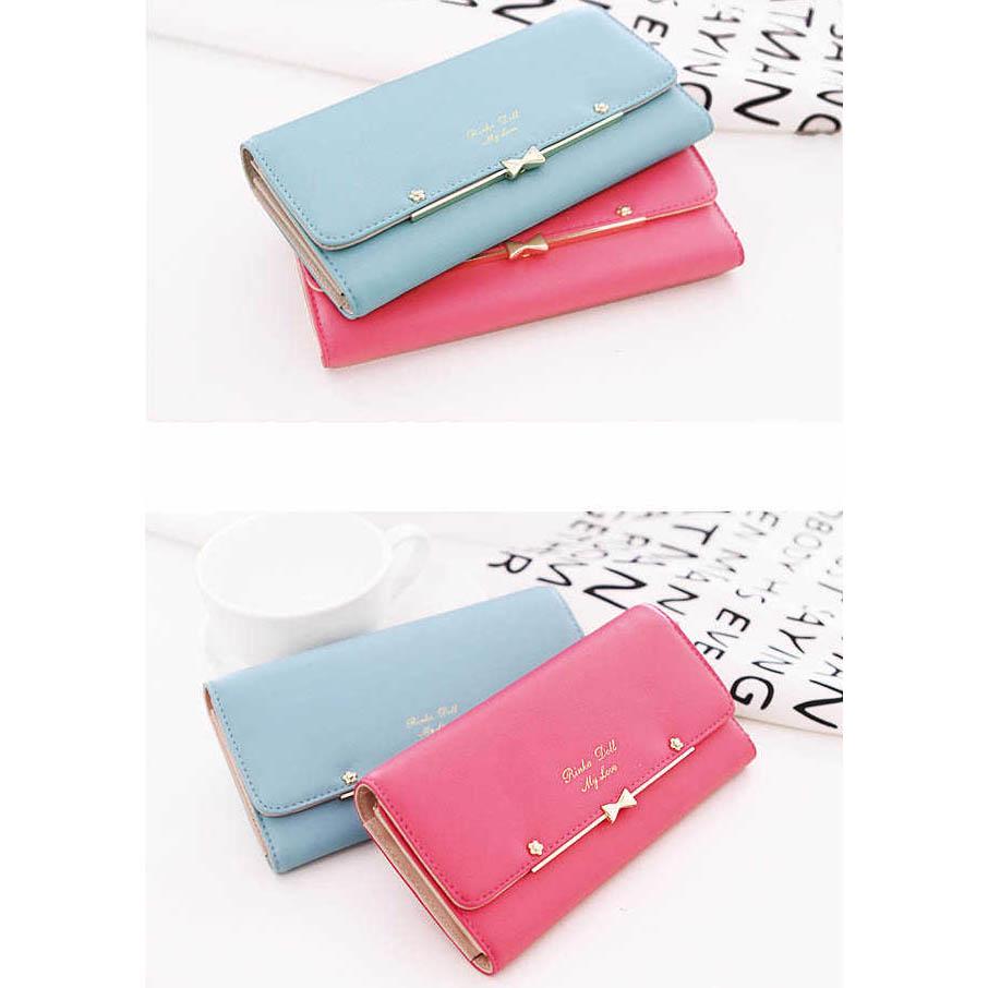 Women's Long Wallet Women Trendy Women Butterfly Tie Student Handbag Mobile Bag Trend
