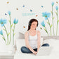 Magic Flower Living Room Bedroom Decoration Sticker Removable Waterproof Lily Wall Sticker