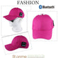 Wireless Bluetooth Earphone Outdoor Peaked Cap Sun Hats with Mic Handsfree Headphone for Cell Phone