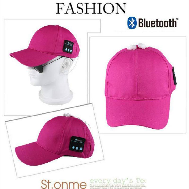 Wireless Bluetooth Earphone Outdoor Peaked Cap Sun Hats with Mic Handsfree Headphone for Cell Phone