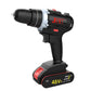 48V Impact Drill Household Cordless Electric Drill Electric Screwdriver Rechargeable Motor Double Battery
