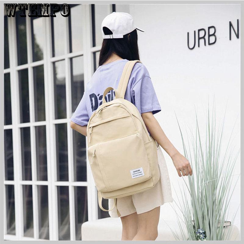 Backpack Fashion Women Oxford Fabric Cute Solid Color Backpack Girls School Bag