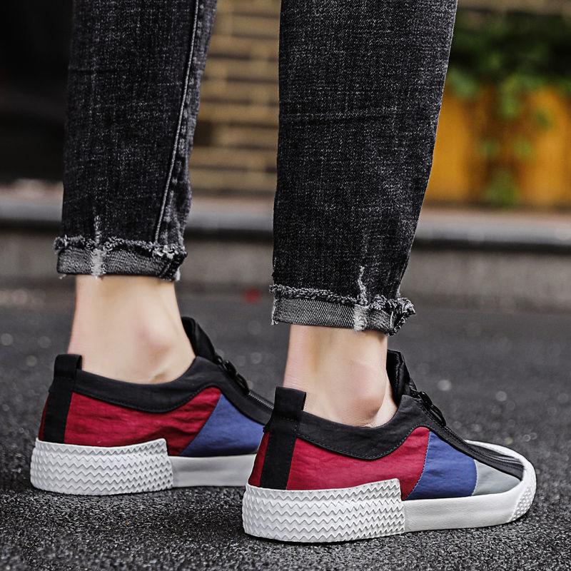 Men's Slip-on Lazy Sneakers Trendy All-match Old Beijing Cloth Shoes Summer Casual Canvas Shoes