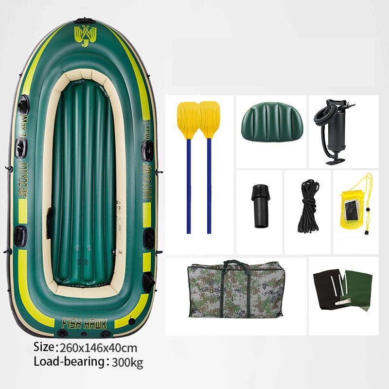 Manual Inflatable Inflatable Boat Thick Wear-resistant Kayak Speed Boat Assault Boat Cushion Life-saving Inflatable Boat Fishing Boat