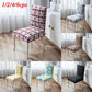 1/2/4/6Pcs Printed Spandex Fabric Chair Cover Washable Chair Covers Seat Slipcovers Stretch Dining Seat Covers for Party Hotel
