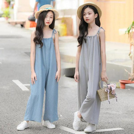 Girls' Bib Summer Children's Sling Jumpsuit Korean Version of Summer Girls Loose Pants