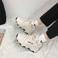 Plus Size 35-40 Summer Women Mesh Luminous Sneakers Students Breathable Running Basketball Shoes Shockproof Non-slip Shoes