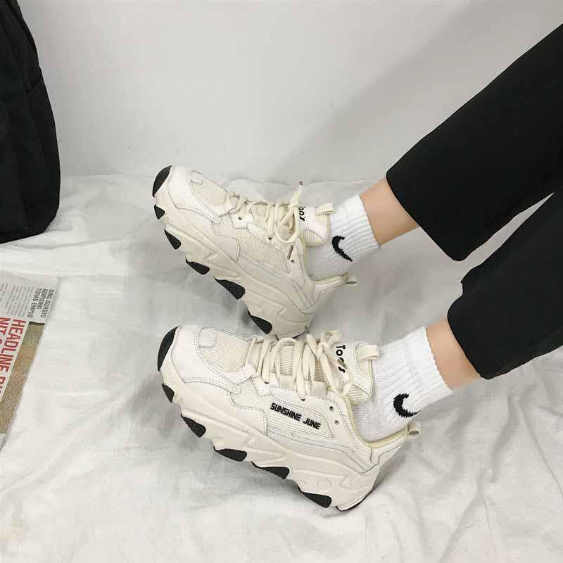 Plus Size 35-40 Summer Women Mesh Luminous Sneakers Students Breathable Running Basketball Shoes Shockproof Non-slip Shoes