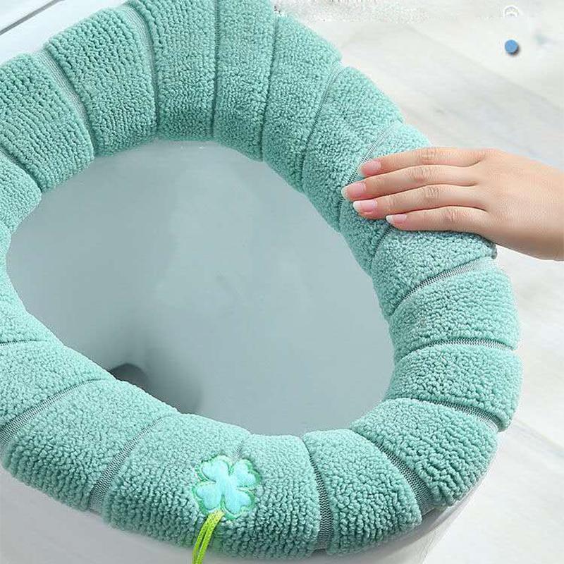 Two Pieces of Universal Toilet Seat Cushion Household Toilet Cover Cushion Thickened In Winter Toilet Cover Toilet Ring Cushion Washable