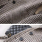 Casual Double Breasted Tweed Women Blazer Coat Long Spring Autumn Jackets Coats Female Chic Office Lady Tops