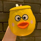 Creative Three-dimensional Mug with Lid Cute Pet Little Yellow Duck Ceramic Cup Male and Female Student Breakfast Cup Milk Cup Oatmeal Cup