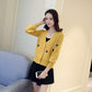 Spring and Autumn Fashion Simple Coat V-neck Loose Cardigan Top Love Pattern Female Sweater