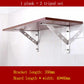 Stainless Steel Tripod with Wooden Shelf Bracket Set Right Angle Bracket Kitchen Support Frame