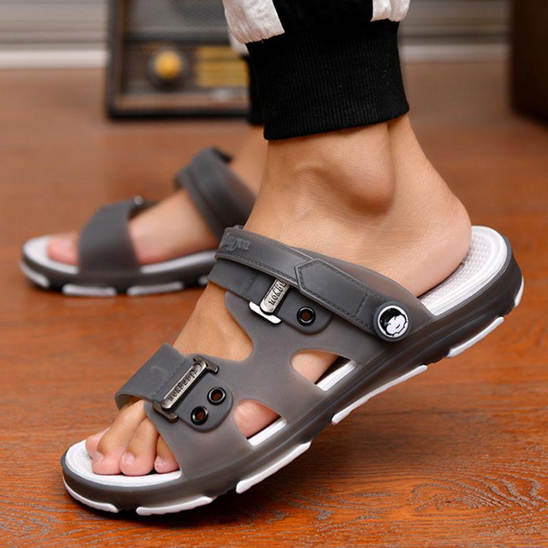 Sandals Men's Slippers Men's Summer Beach Shoes Hole Shoes Slippers Slippers Inside Bathroom